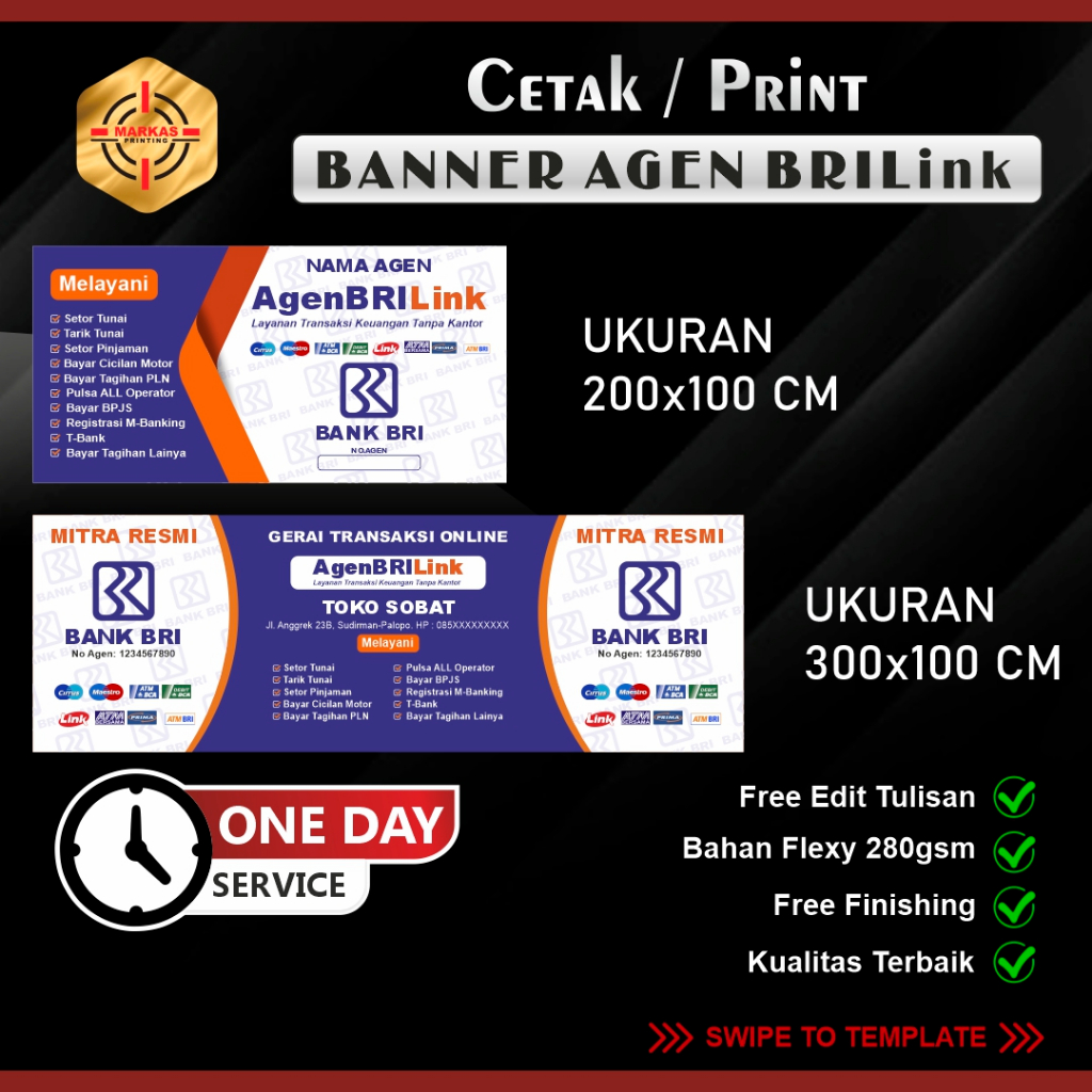 Banner Agen BRILink Spanduk Agen BRILink Banner Bekasi