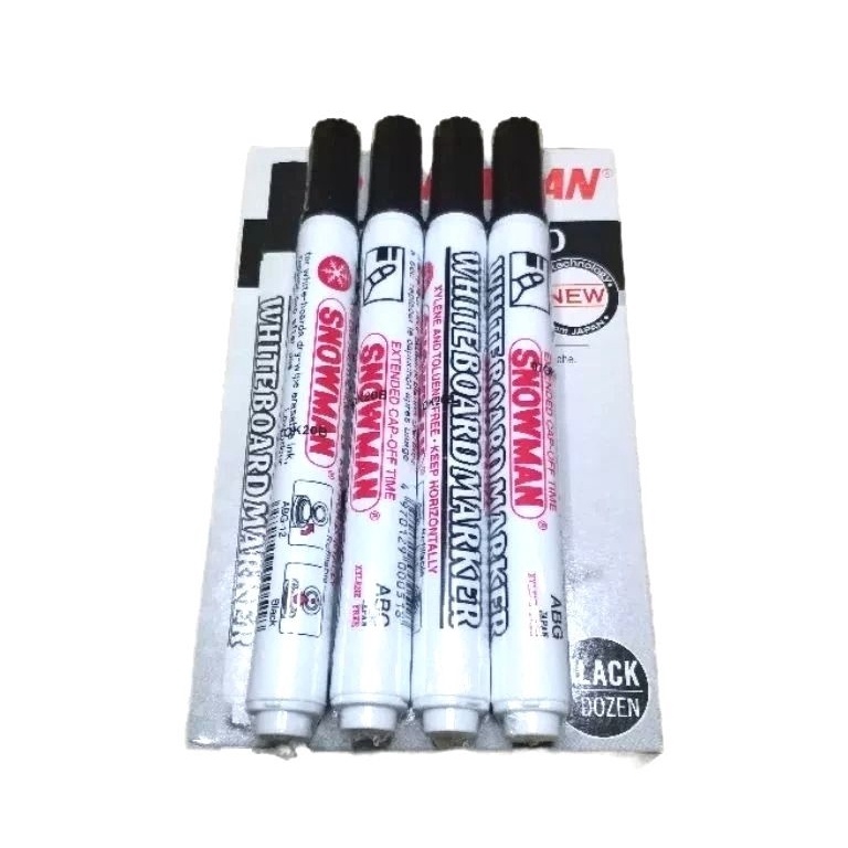 

KODE C45T 12picis spidol besar Snowman whiteboard marker