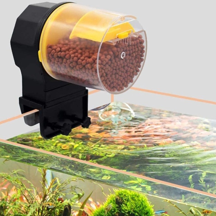 Menarik FEEDER IKAN OTOMATIS TEMPAT MAKAN IKAN PEMBERI MAKAN IKAN OTOMATIS FISH FEEDER DISPENSER PEL