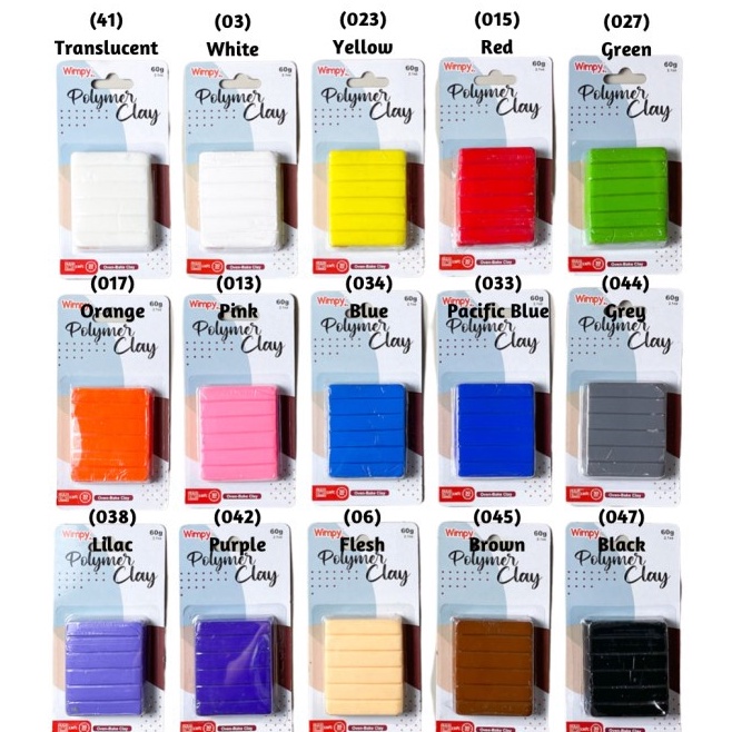 

KODE R52R Wimpy Polymer Clay Tanah Liat Kerajinan Tangan Plastisin Bahan Clay Polymer