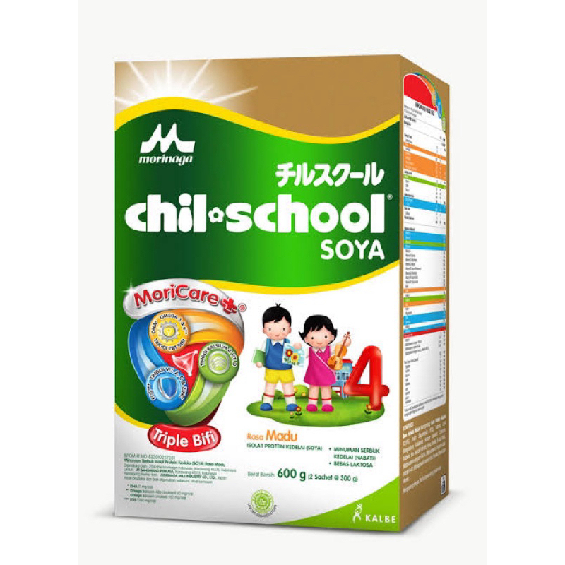 CHIL-SCHOOL 4 SOYA MADU/VANILA 600GR MORINAGA