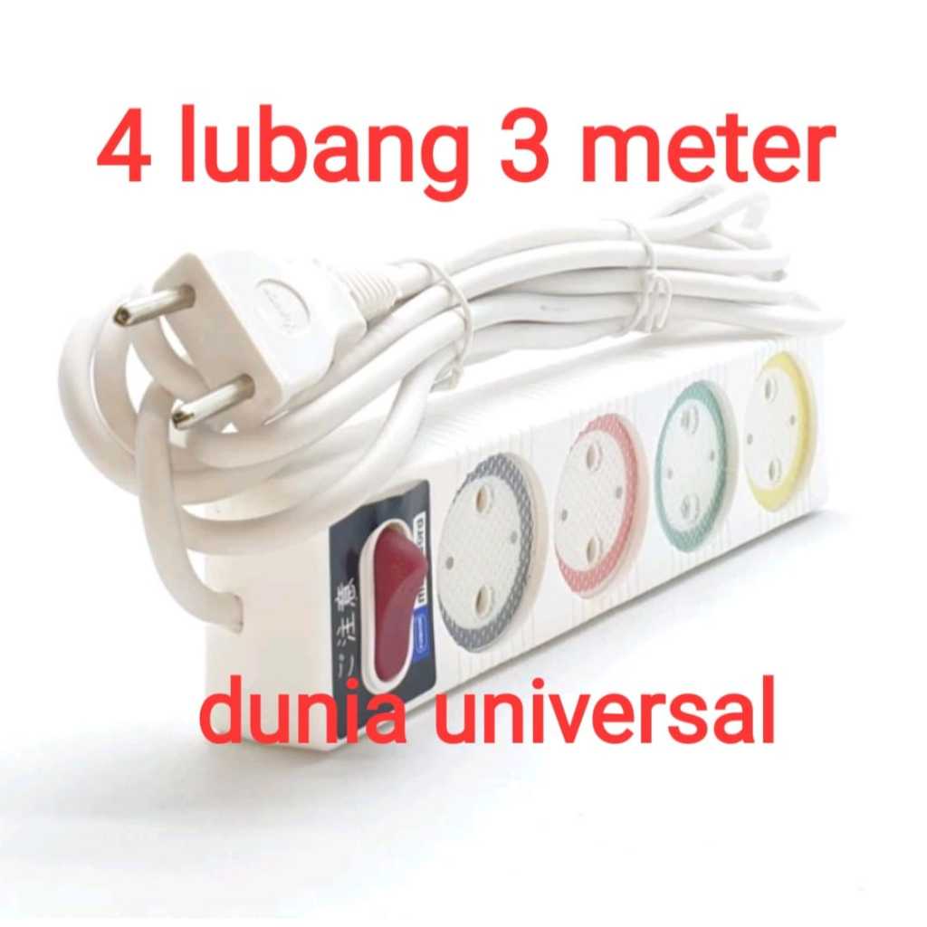 LOYAL STOP KONTAK 4 LUBANG KABEL 3 METER / KABEL ROLL