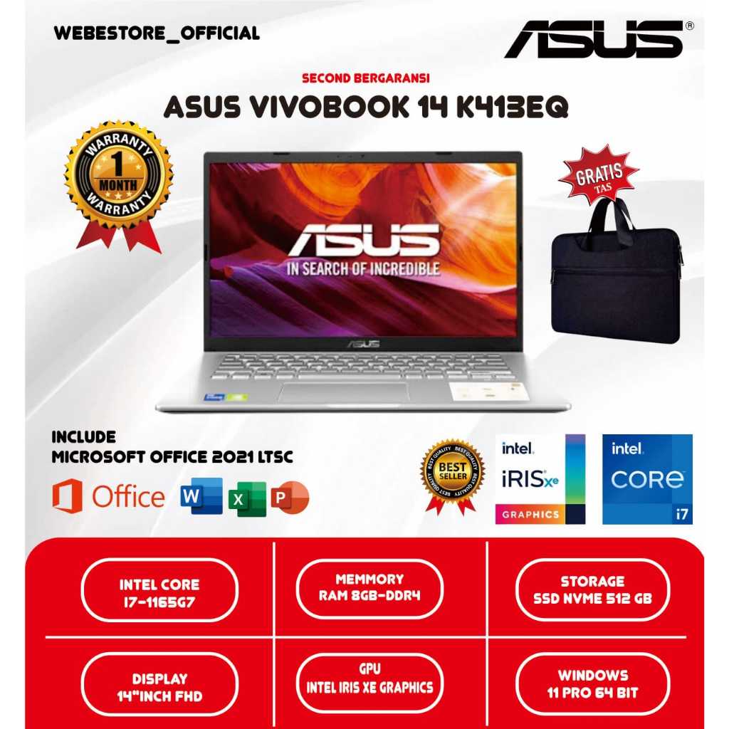 ASUS VIVOBOOK 14 K413EQ CORE I7 (11TH GEN INTEL)_SECOND