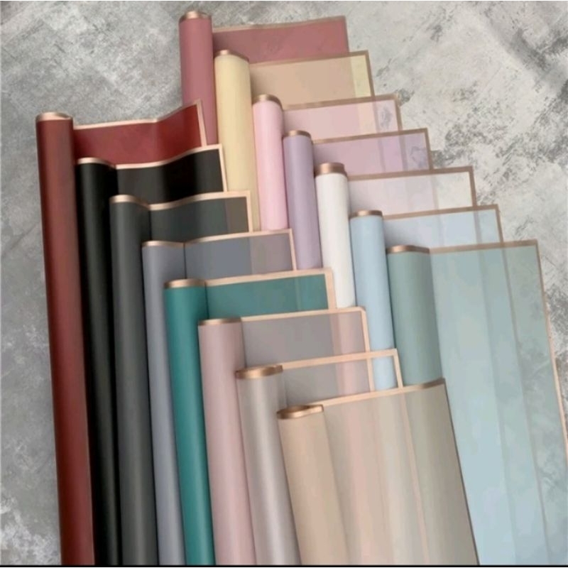 

Kertas buket//kertas bunga//Flower wrapping//Gold line