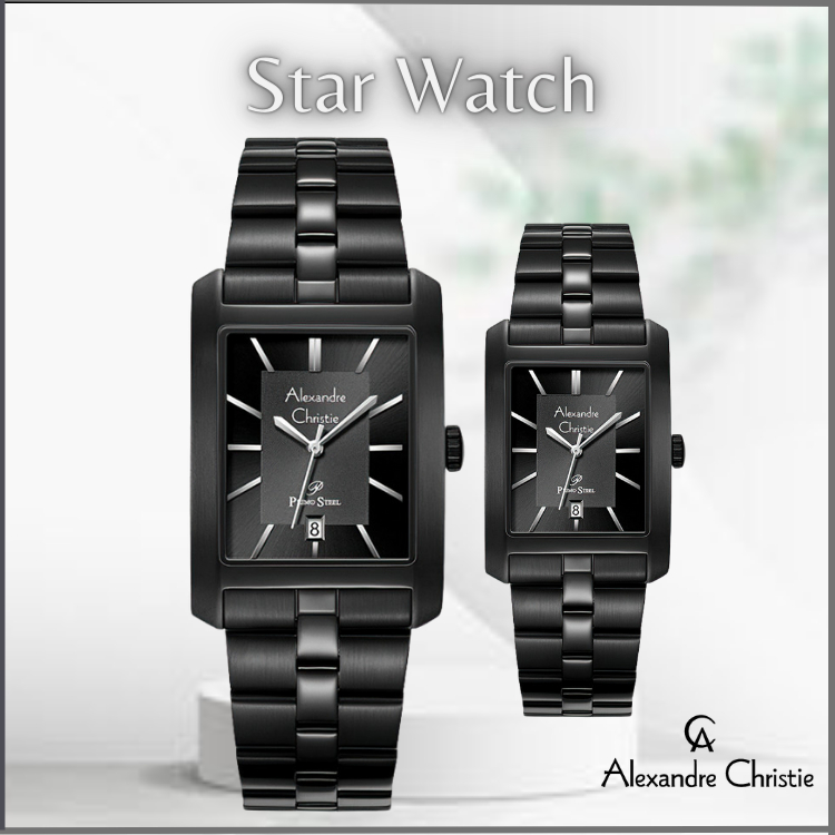 JAM TANGAN ALEXANDRE CHRISTIE 1019/1016/1037 COUPLE STAINLESS