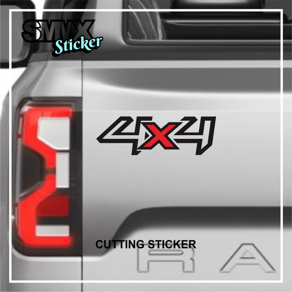 Cutting Sticker 4X4 off road 4WD AWD