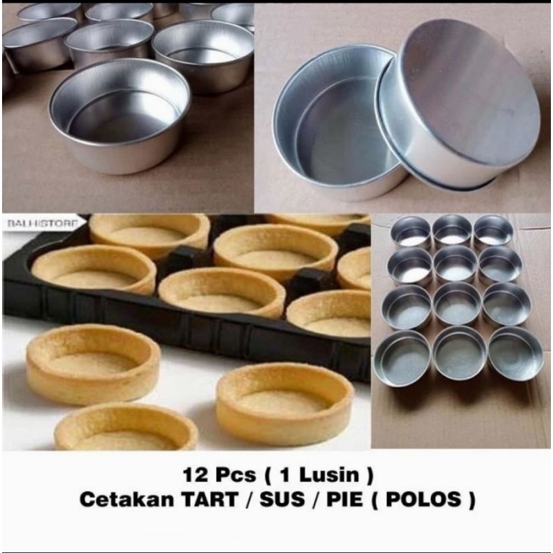 isi 12 PCS Cetakan Tart let / Cetakan Tart Mini / Cetakan Pie Mini