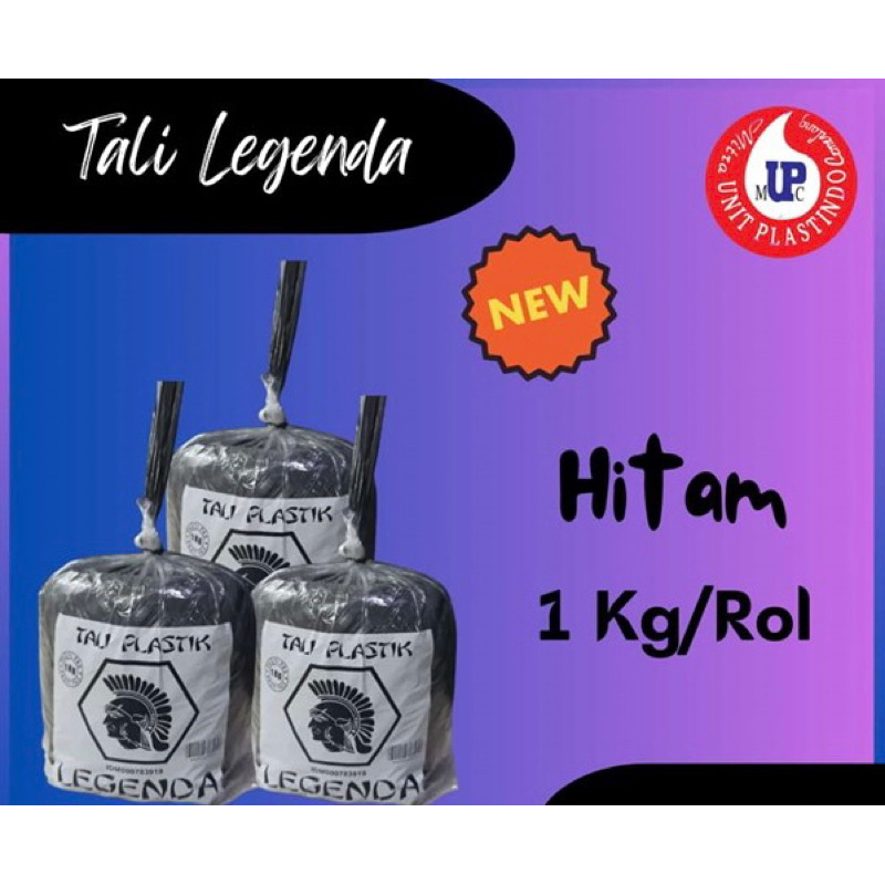

Tali Hitam Merk legenda 1 Roll/ 1 Kg