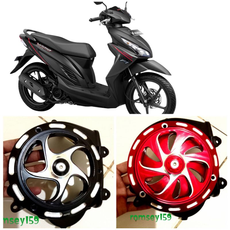 cover kipas vario 110 fi 2013-2015 stater kasar set spiner cnc cover pelindung kipas Vario 110 fi la