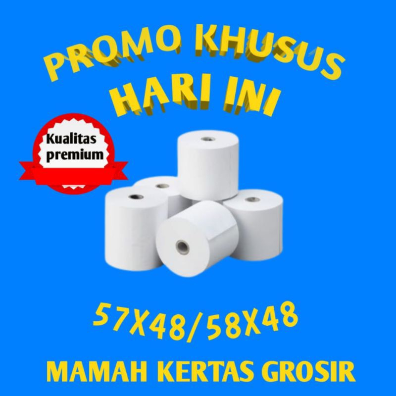 

KERTAS KASIR THERMAL 58X48 57X48 10 ROLL