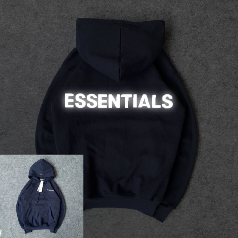 SWEATER HOODIE ESSENTIALS REFLECTIVE TOASCA FULL AND TAG LABEL