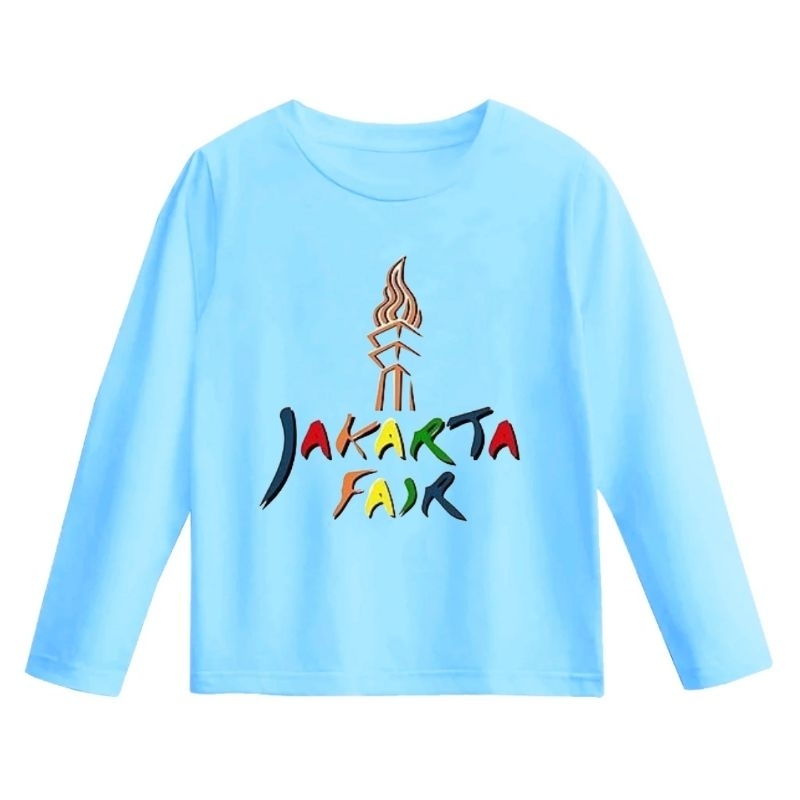 Baju kaos anak-Remaja Dan Dewasa Lengan panjang gambar Jakarta Fair/Kaos souenir jakarta/Kaos oleh o