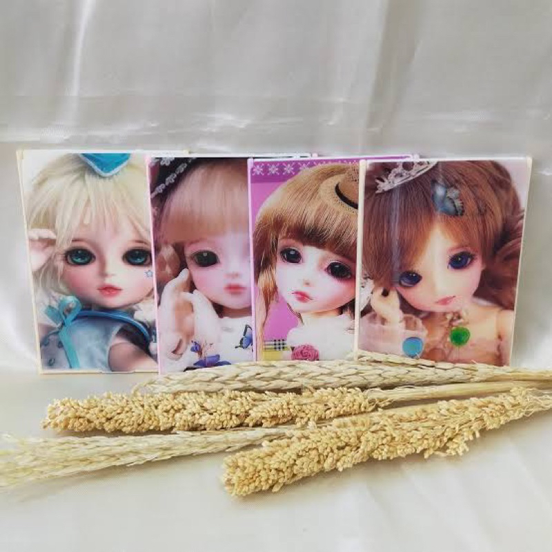 Cermin Kecil Lipat Gambar 3D Karakter - Cermin Makeup Mini Tanpa Sisir