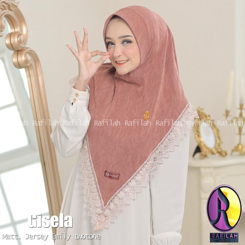 Hijab rafilah renda Gisela