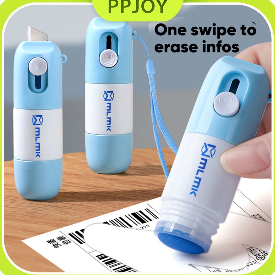 

Terupdate Box Opener Roller Stamp Cutter Pembuka TipEx Penghilang Informasi Resi Cutter Mini 2 in 1 Pembuka Paket