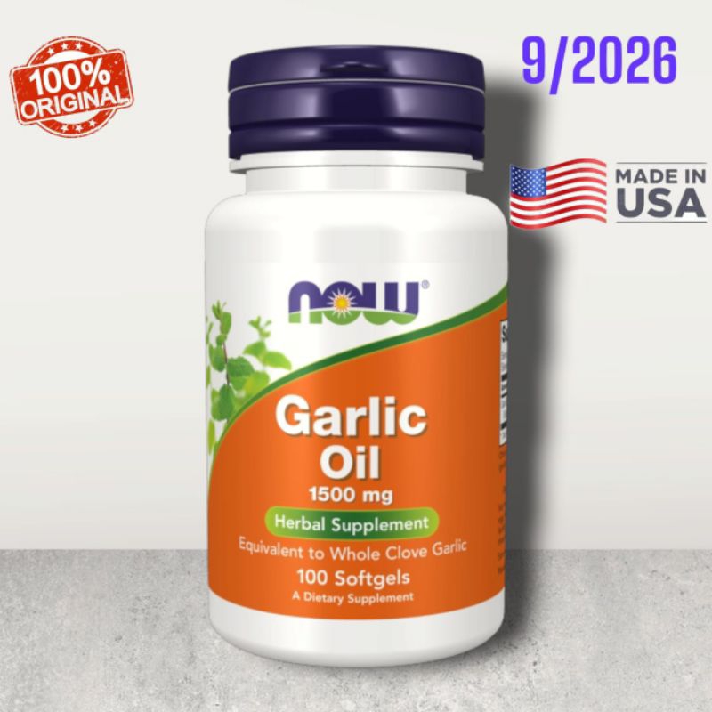 

Now Foods Garlic Oil 1500 mg 100 softgels