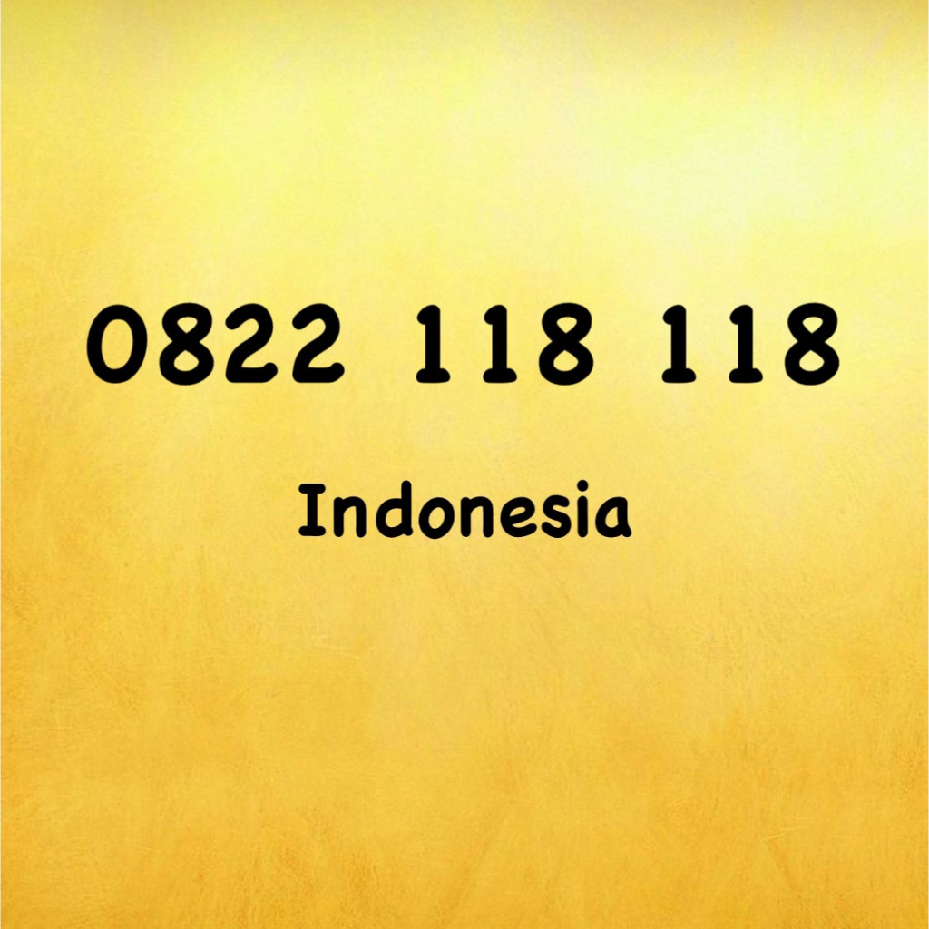 Nomor Cantik Simpati 10 Digit Double ABC - 1118 - 8118 - 0822 118 118