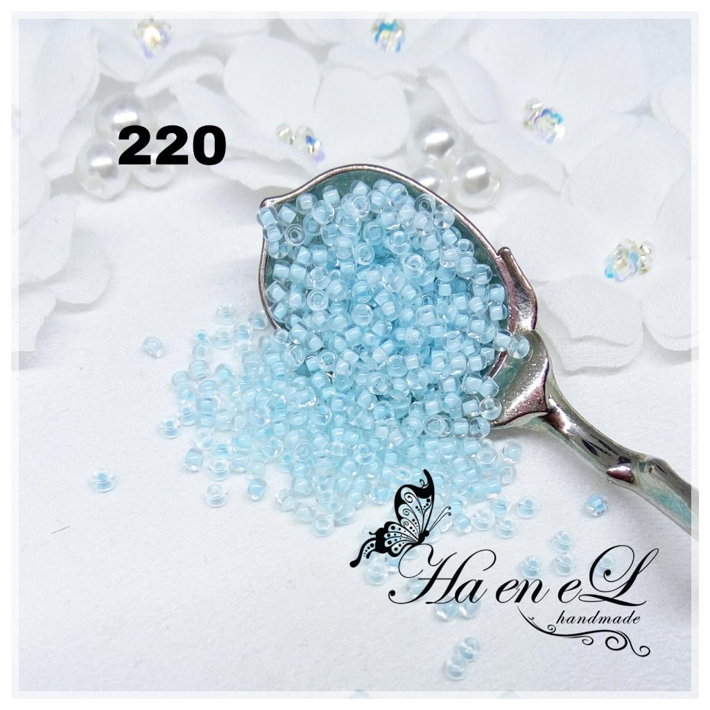 Payet Miyuki pasir seedbead (RR) ukuran 12/O(sp) & 11/O kode 220 (10gr) biru / blue