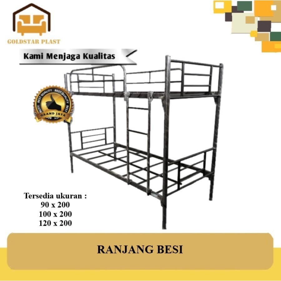 Ranjang Susun 2 Tingkat/Ranjang Besi Minimalis/Ranjang Tingkat