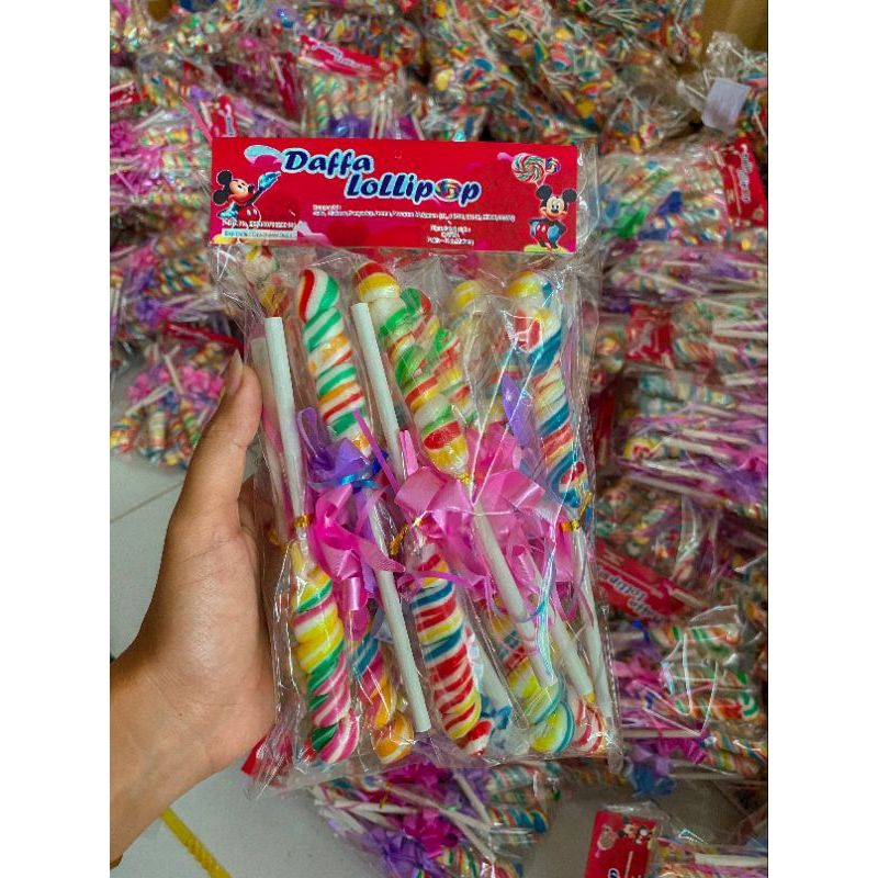 

Korzaln Permen Lollipop Ulir Pita Rasa Buah Premium 5Cm Isi 20Pcs By Pabrik Permen Daffa Lollipop