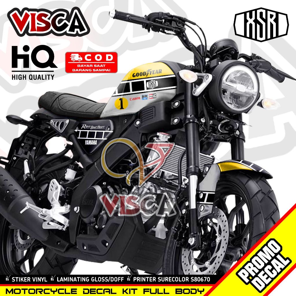 Stiker Xsr Decal Xsr 155 full body Striping Xsr 155 SPEEDBLOCK
