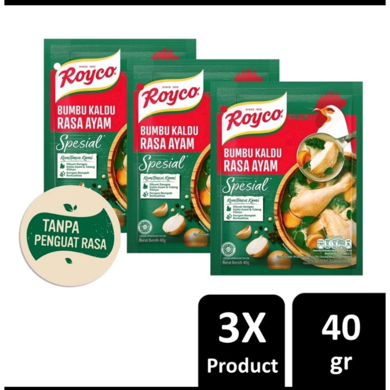 

Royco Bumbu Penyedap Makanan Kaldu Ayam 40g