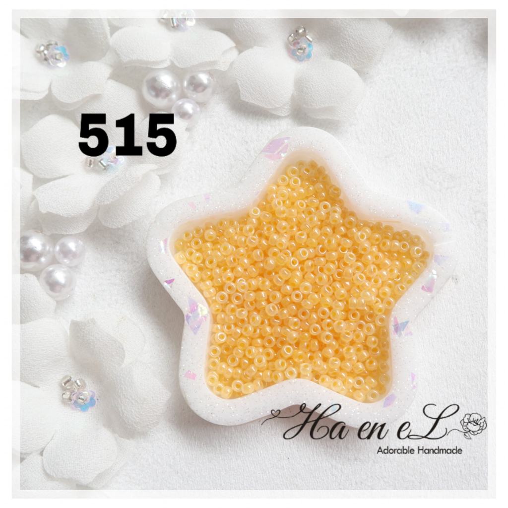 Payet Miyuki pasir seedbead (RR) ukuran 12/O(sp) & 11/O kode 515 (10gr) Kuning / yellow