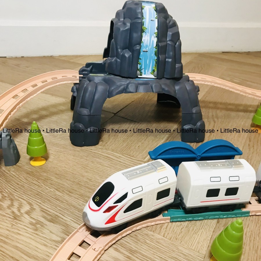 Mainan Kereta Api Smart Train Dino Dengan Jembatan & Track Bertingkat