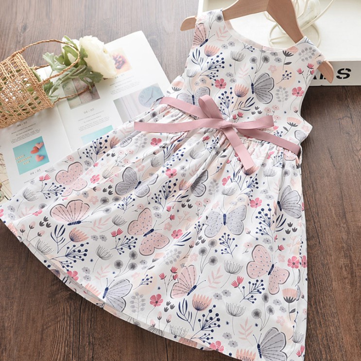 Dress anak perempuan bahan katun import gaun anak cewek rok mini  Dress ulang tahun