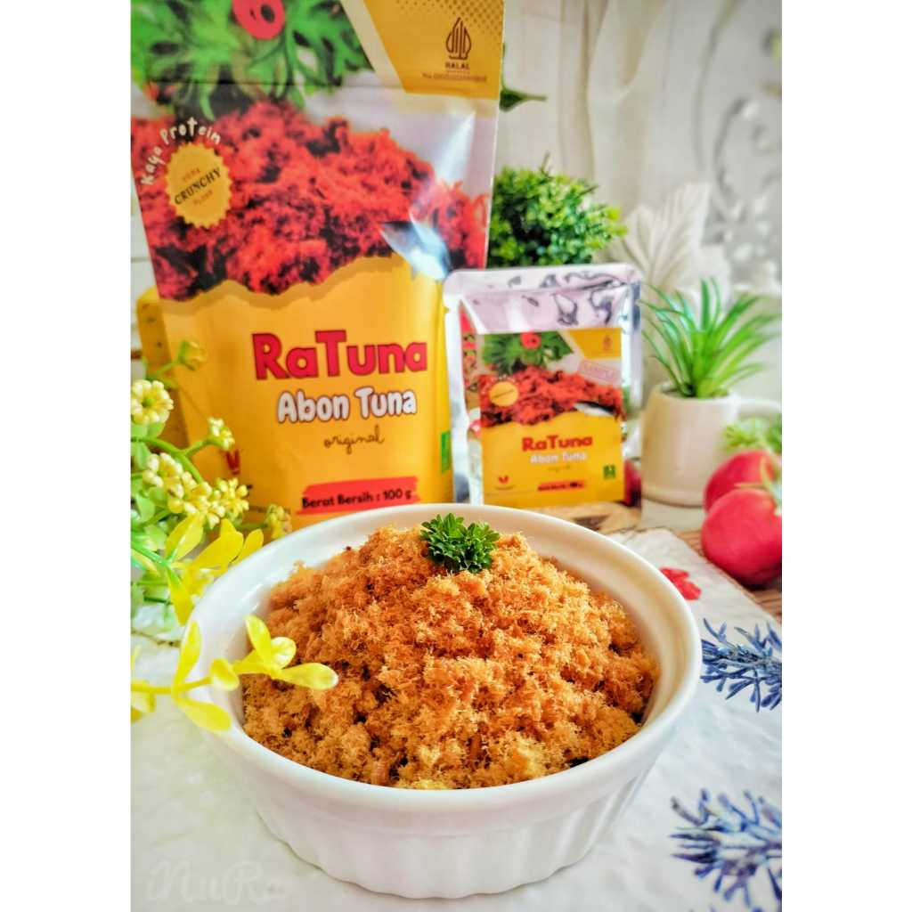 

RaTuna Abon Kemasan 100 Gram (100% Ikan Tuna)