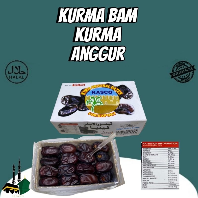 

Kurma Anggur Kurma Bam 650Gr