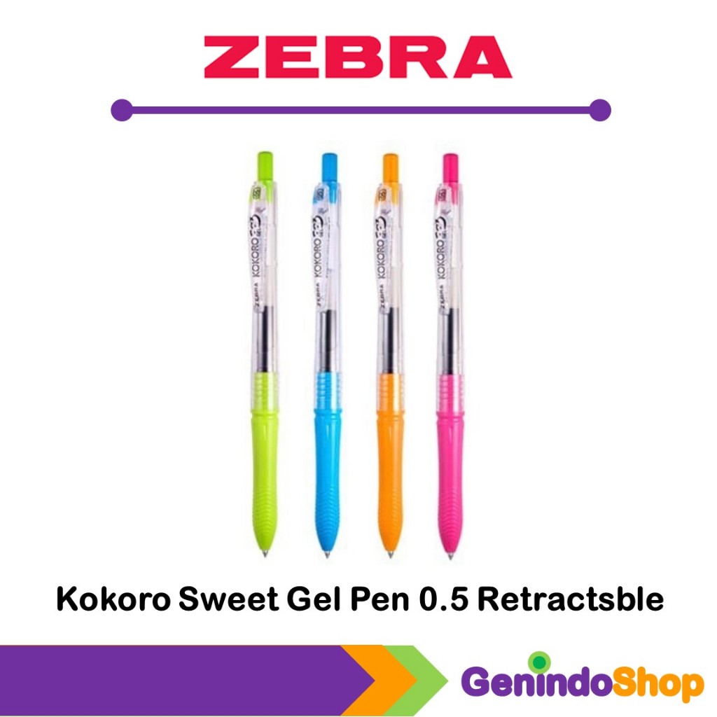

Ballpoint / Pulpen Kokoro Sweet Gel Pen 0.5 mm Zebra