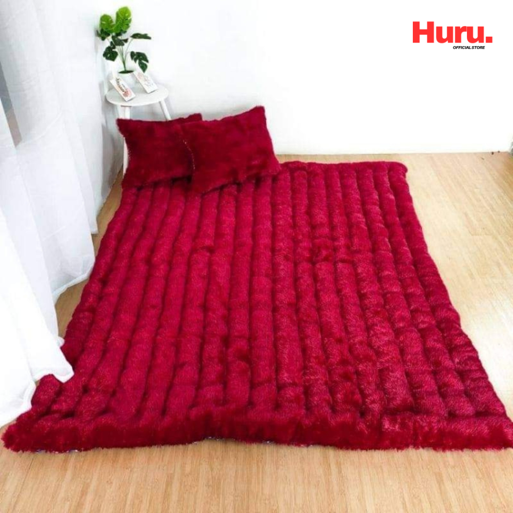 Kasur Lantai Gender Bulu Rasfur 200 / 160 / 180 / 140 / 120 / 100 Jumbo Tebal Bonus 2 Bantal