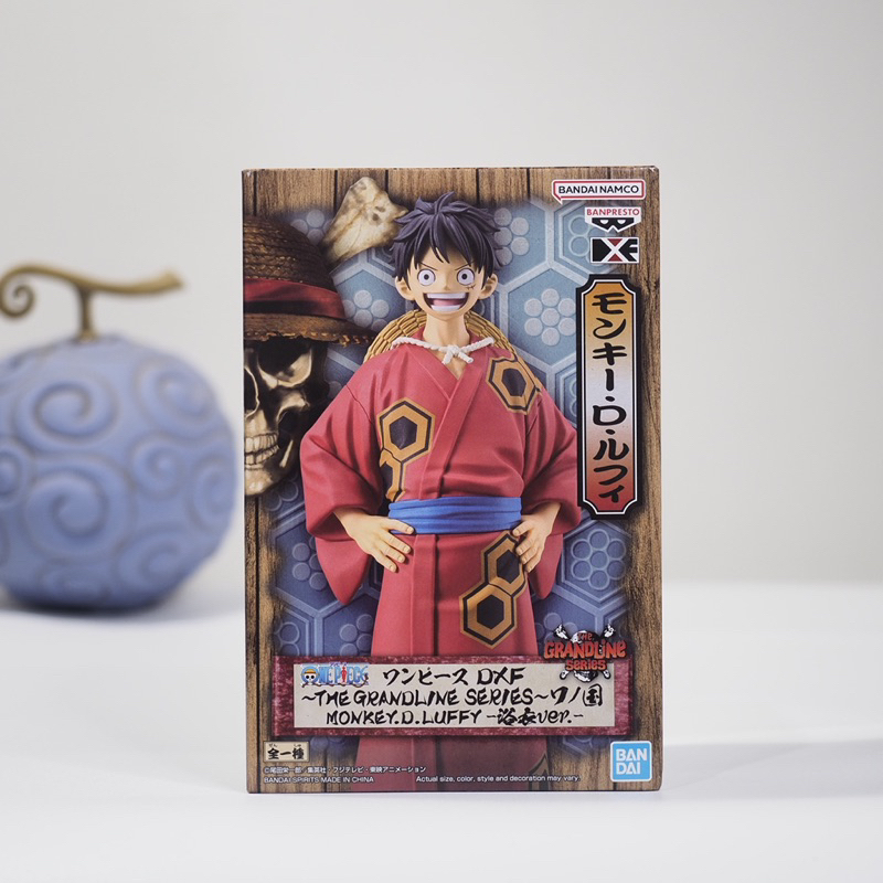 One Piece DXF The Grandline Series Monkey D Luffy Yukata Ver Wano Bandai Spirits Banpresto Figure