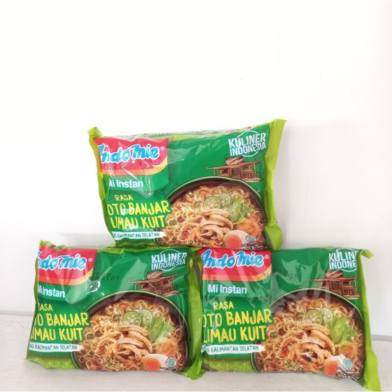 

Indomie rasa soto banjar limau kuit 80 gr 3 bungkus