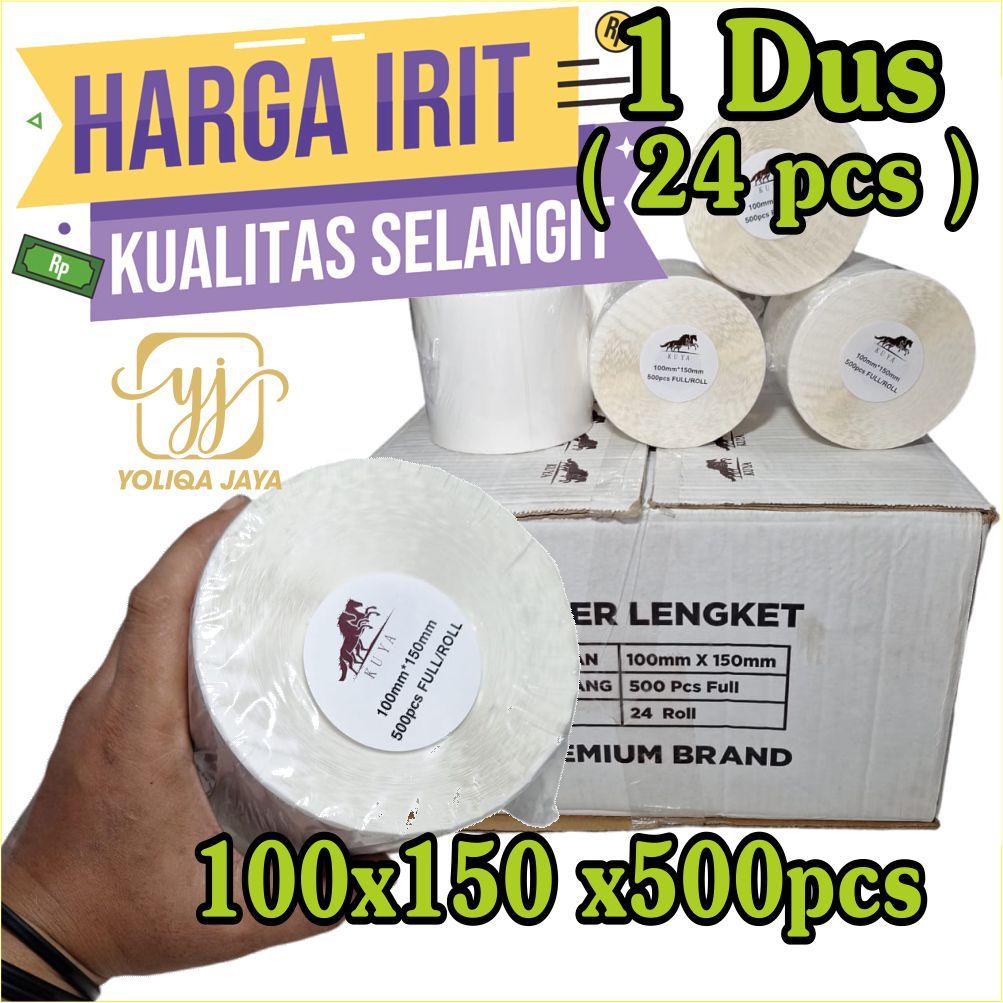 

HARGA MURAHHH UNTUK 1 DUS STIKER THERMAL 100X150X500 STIKER RESI LABEL