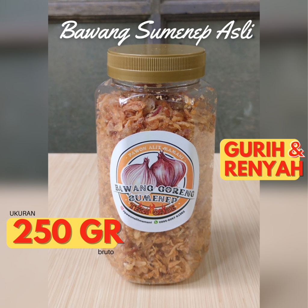 

Bawang Goreng Teri Cabe / Bawang Sumenep / Bagor