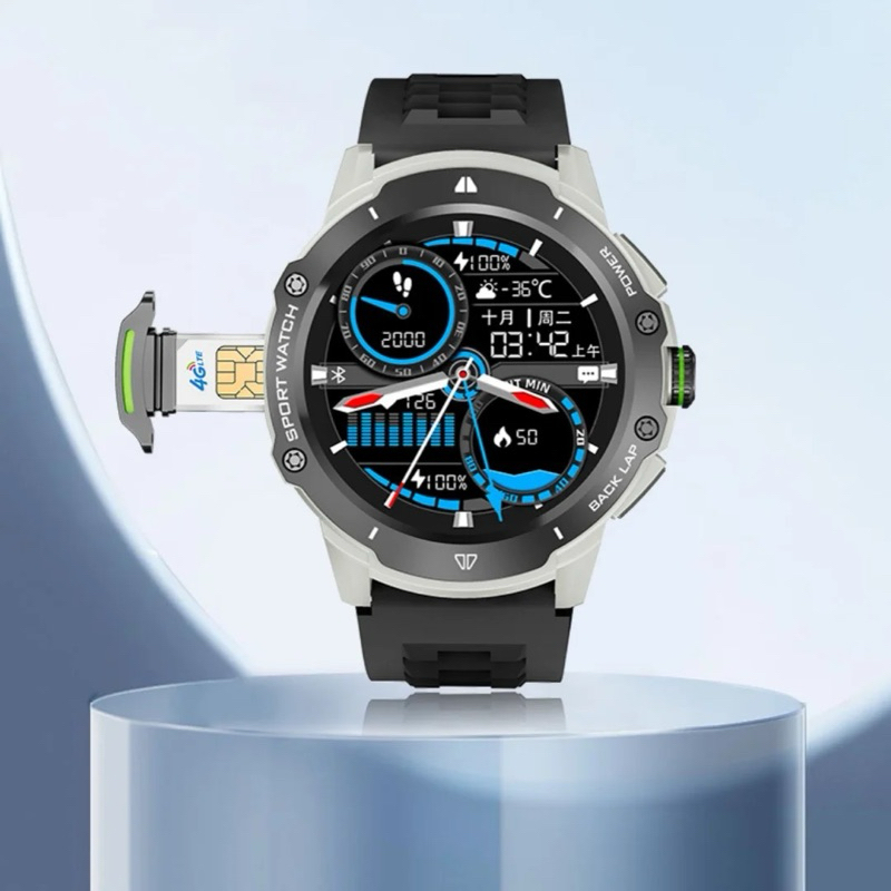 Smartwatch KB08 GPS Simcard 4G Camera 3MP Layar Amoled