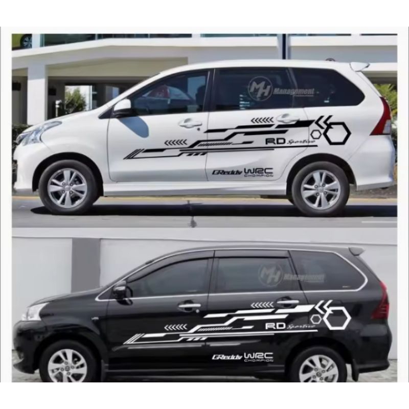 stiker sticker body mobil Avanza cutting stiker mobil Avanza veloz old