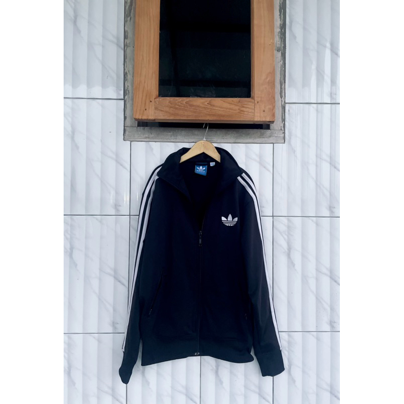 TRACKTOP ADIDAS FIREBIRD BLACK WHITE