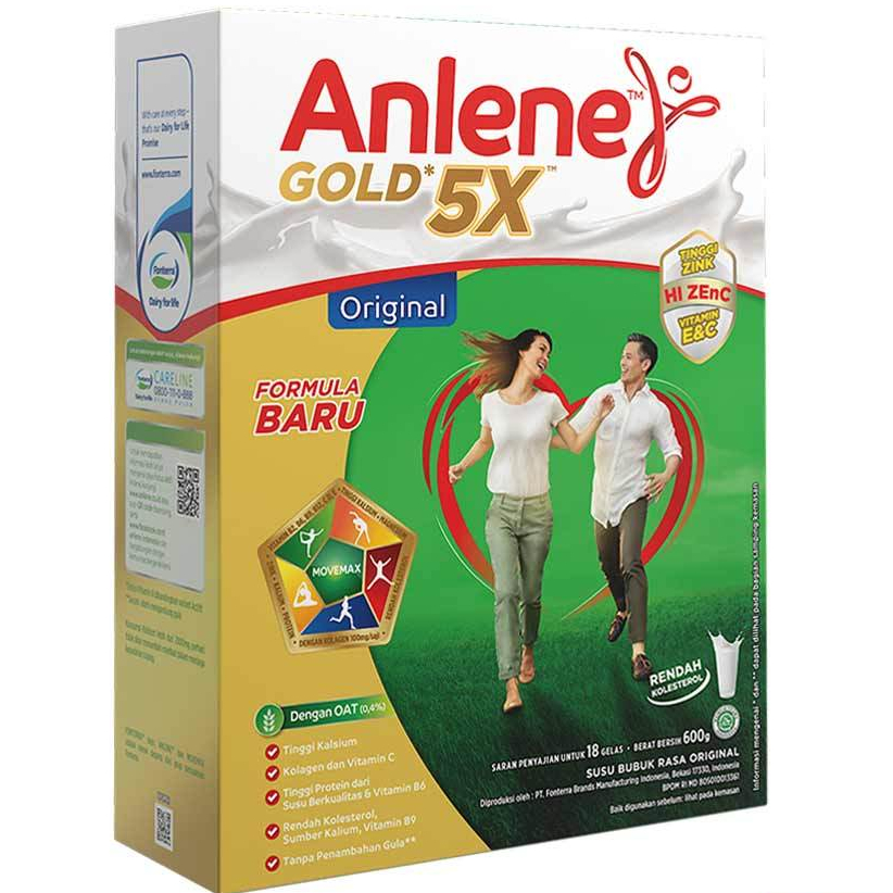 

ANLENE GOLD 5X 600gr ORIGINAL/VANILA/COKELAT