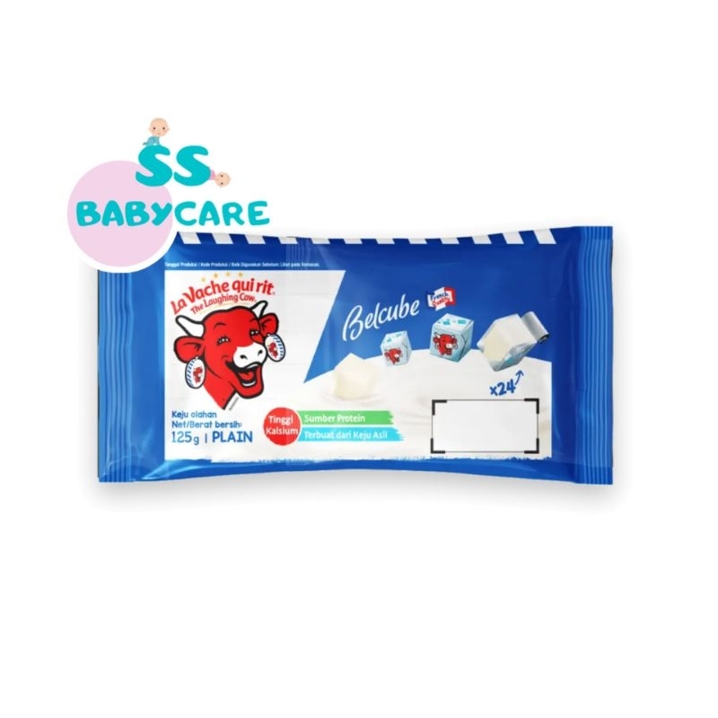 

The Laughing Cow Belcube Plain Cheese 24 Cubes 125gr - Keju MPASI Belcube