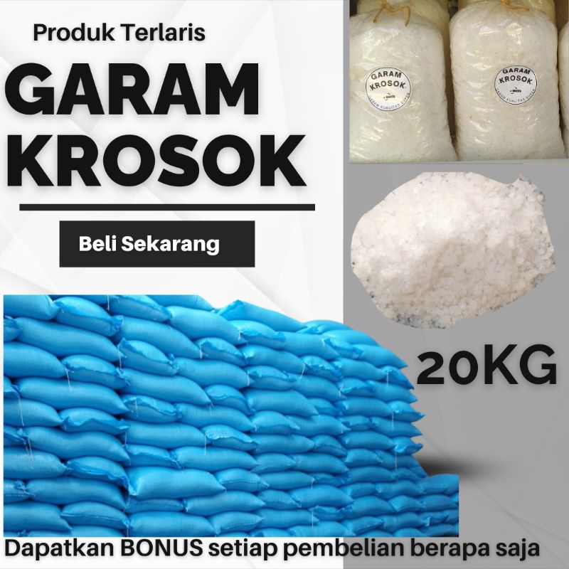 

GARAM KROSOK 20KG - GARAM KASAR - GARAM MASAK - GARAM KRISTAL - GARAM IKAN -GARAM IKAN - GARAM KASAR