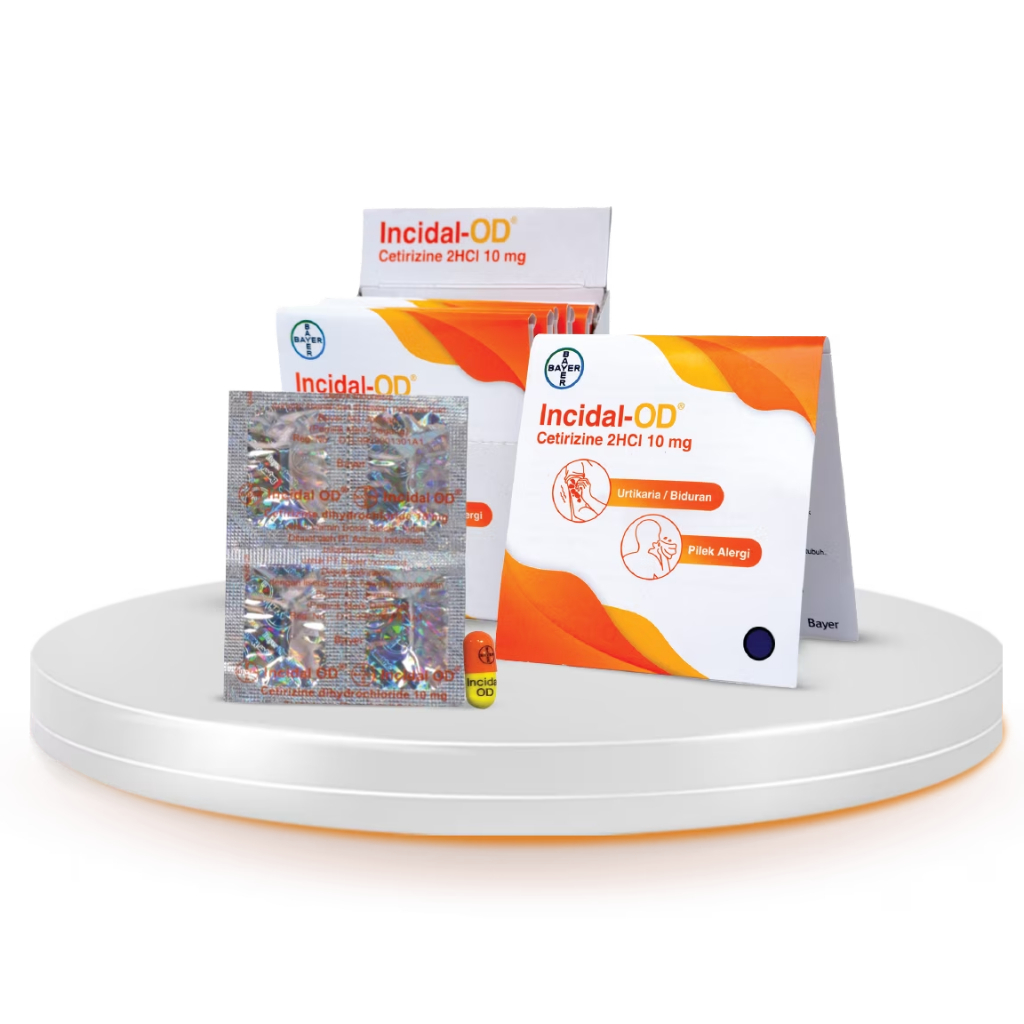 Obat INCIDAL - OD 1 STRIP @ 4 TABLET | Obat Alergi