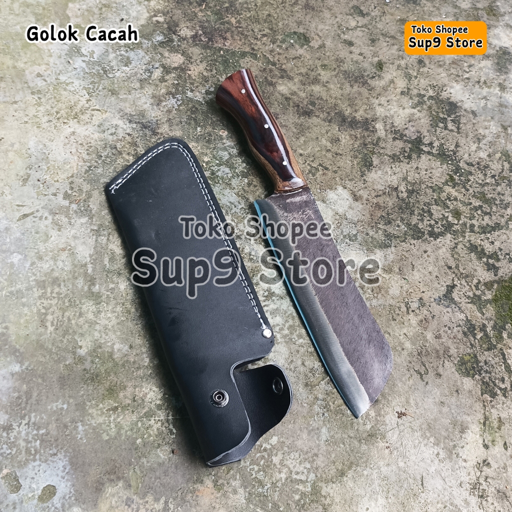 Pisau Daging Besar untuk tulang dan daging tebal 5 mm finishing halus Fulltang