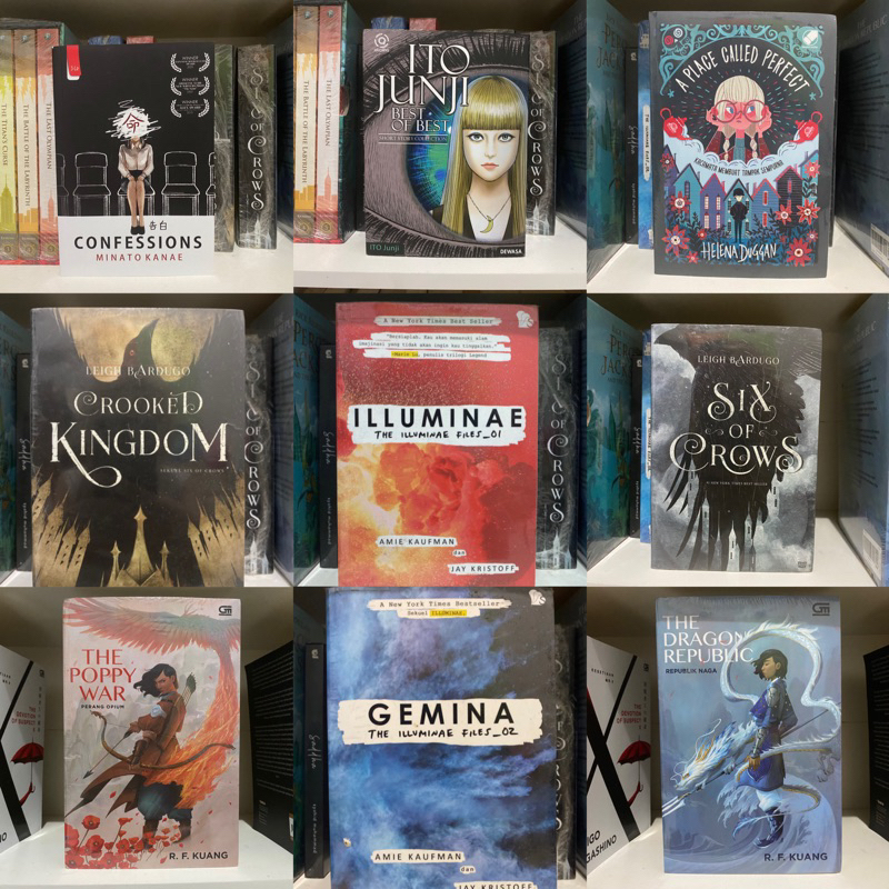 [BACA DESKRIPSI] BUKU NOVEL PRELOVED ILLUMINAE GEMINA SOC SIX OF CROWS CROOKED KINGDOM POPPY WAR DRA