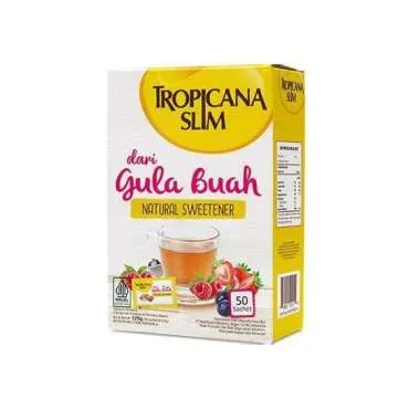

Tropicana Slim Dari Gula Buah 50 Sachet - Alami untuk Batasi Gula