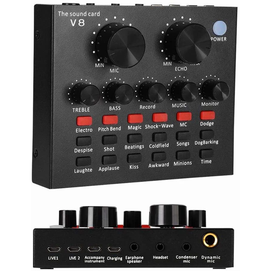 MIXER AUDIO SOUNDCARD V8 BLUETOOTH