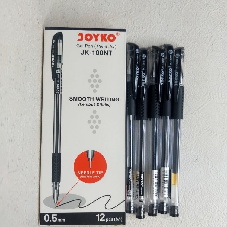 

Inovatif Pulpen gel mata lancip 5mm JOYKO JK1NTper pak