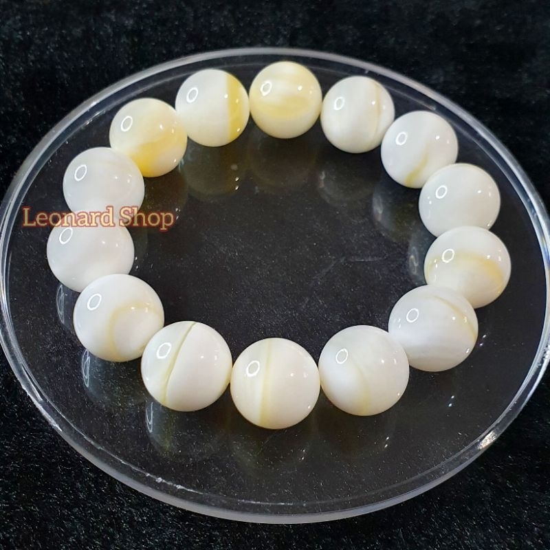 GELANG KULIT KERANG ASLI 100% PUTIH SERAT EMAS BAHAN SUPER BERKUALITAS NATURAL ALAMI BEI KE AKSESORI